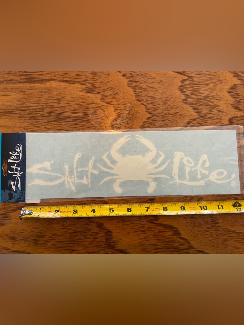 Salt Life White Crab Logo Decal